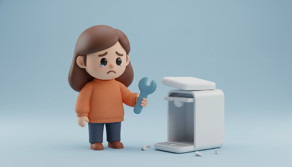 자가해체는 고장 위험이 높아져요! | AI 활용 이미지