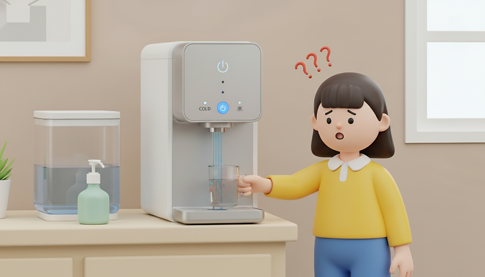 분명 찬물 눌렀는데… 왜 이 온도지?