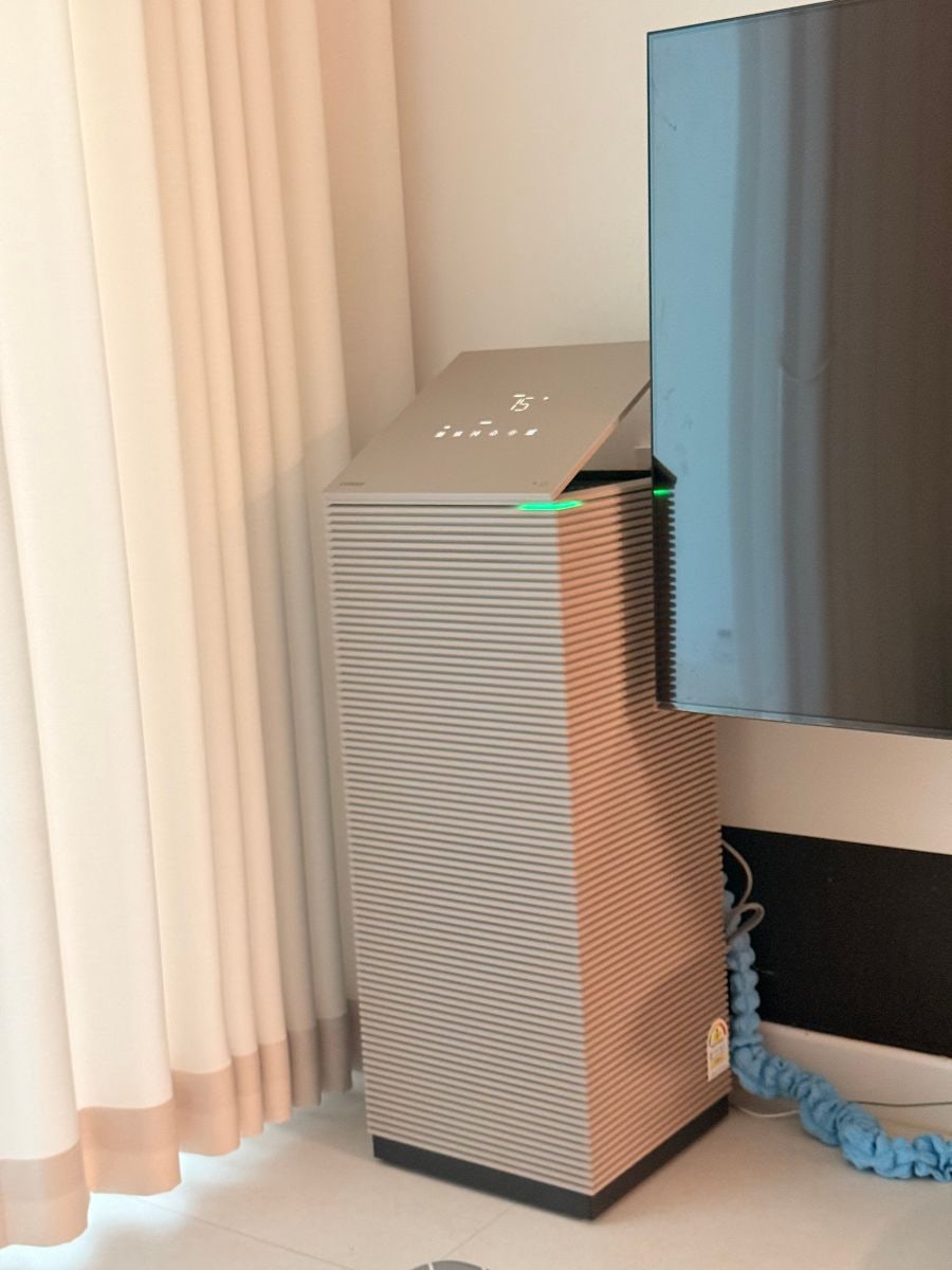 다양한 각도로 조절이 가능한 코웨이 노블 2 공기청정기 덮개 | 출처: 렌트리