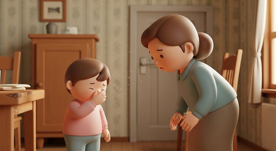 오래된 주택에서는 습기와 곰팡이가 공기질을 악화시킬 수 있습니다. | AI 활용 이미지