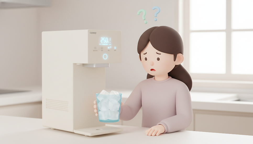 얼음정수기 얼음 불투명함, 고장일까? 하얀 얼음의 정체