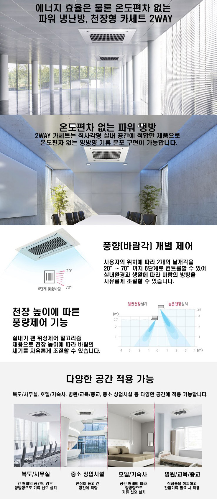 천장형 냉난방기 15평형