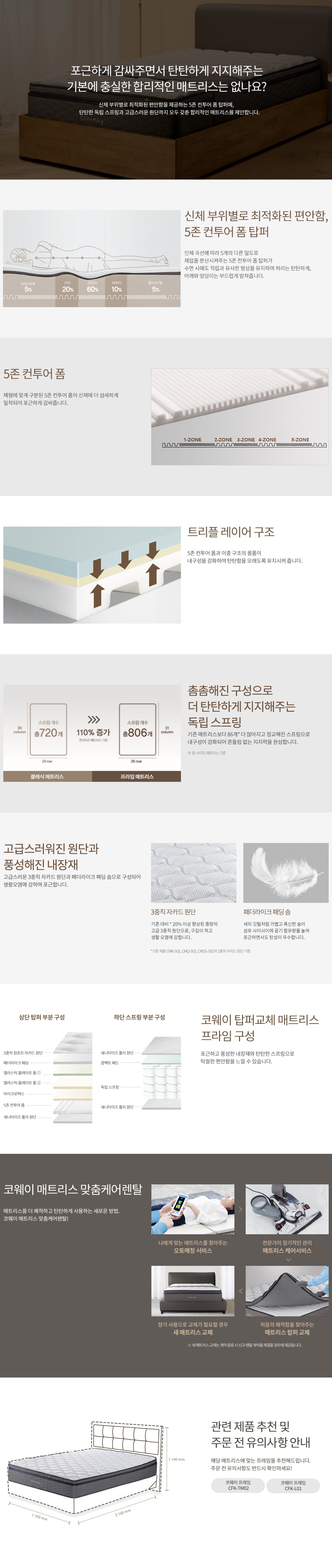 비렉스 프라임 매트리스 킹(K)