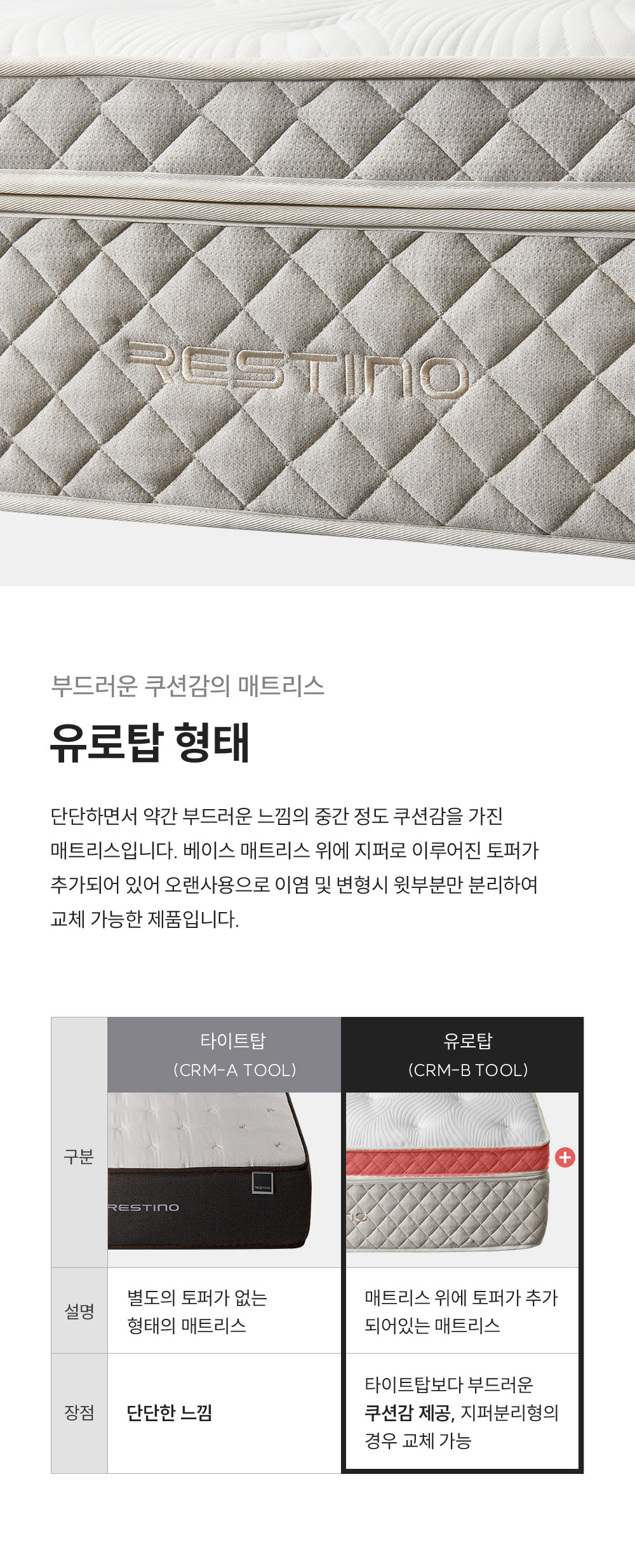 레스티노 매트리스 유로탑 라지킹(LK) (24년 10월 출시)