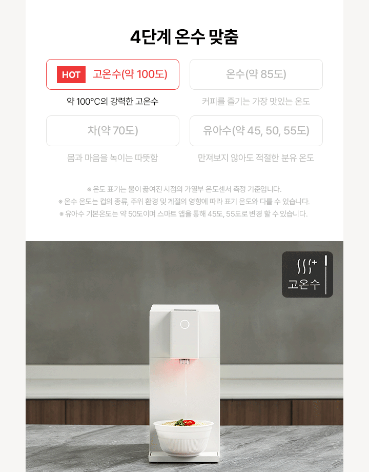 초소형 직수 냉온정 정수기