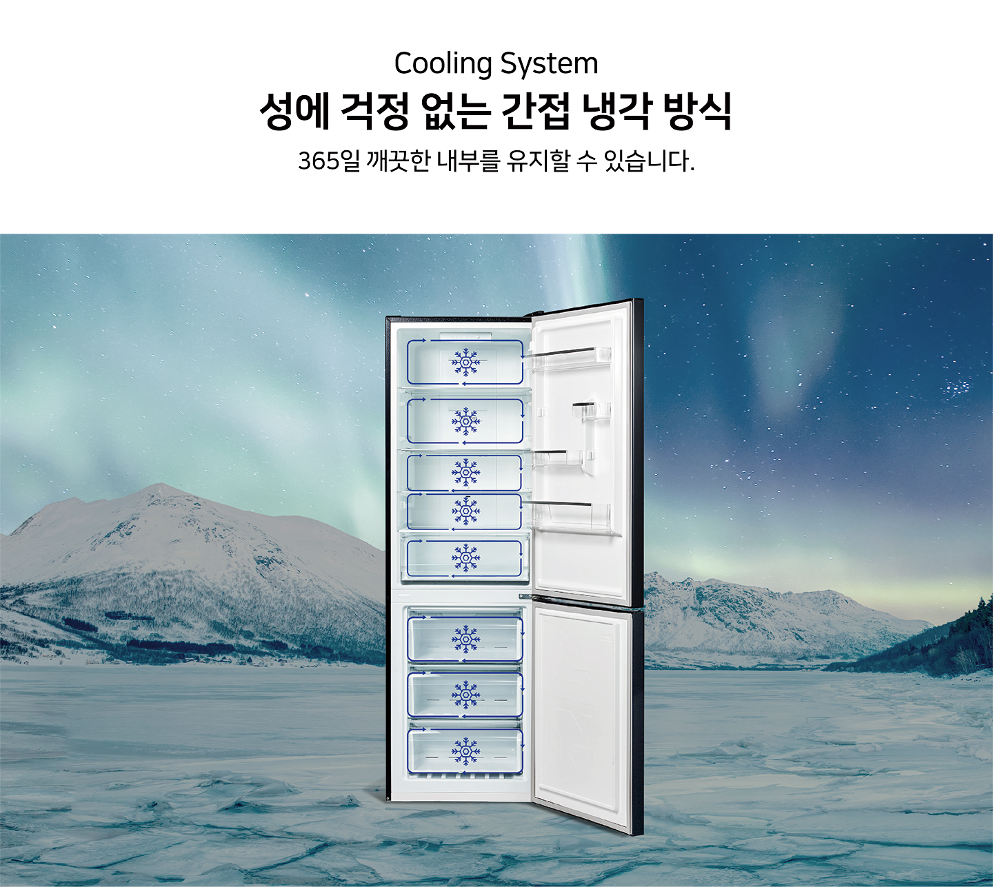 2도어 콤비 냉장고 312L