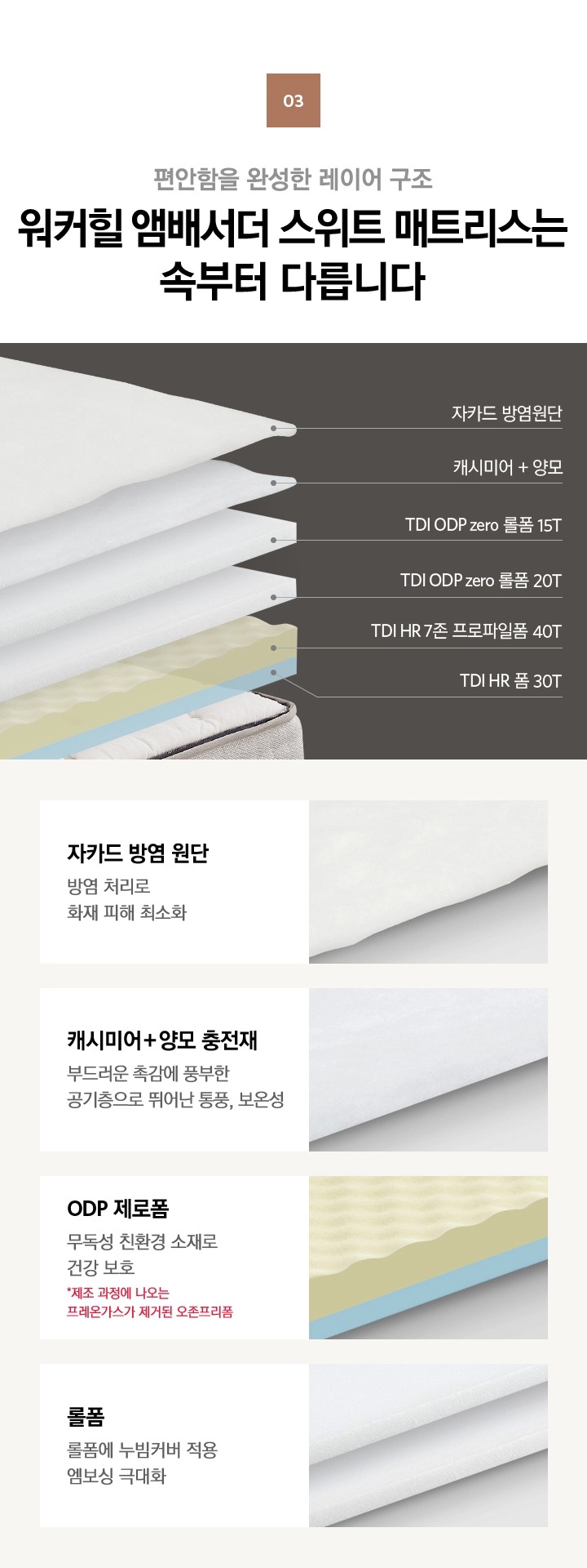 워커힐 앰배서더 스위트 매트리스 퀸(Q)