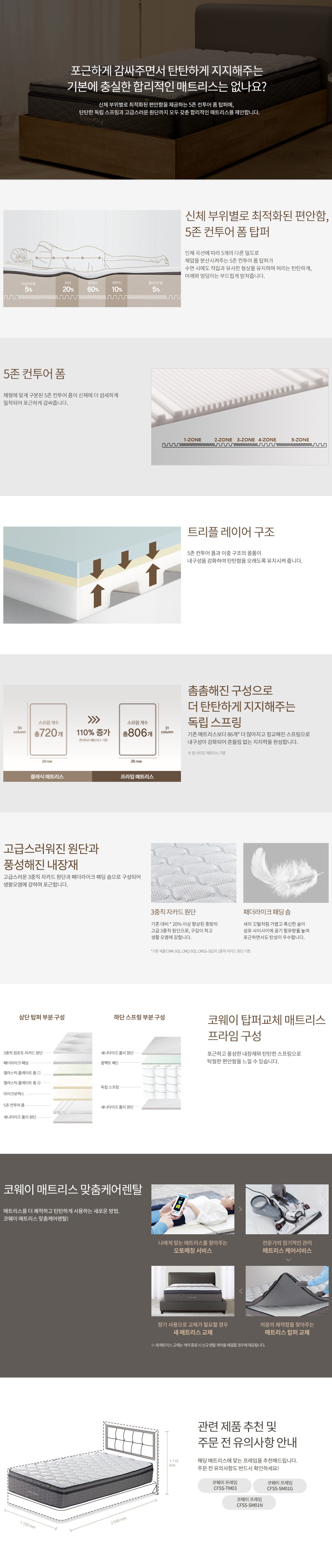 비렉스 프라임 매트리스 슈퍼싱글(SS)