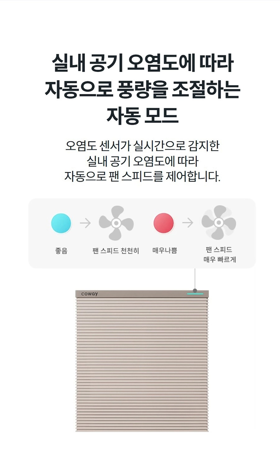 스퀘어핏 공기청정기 11평형