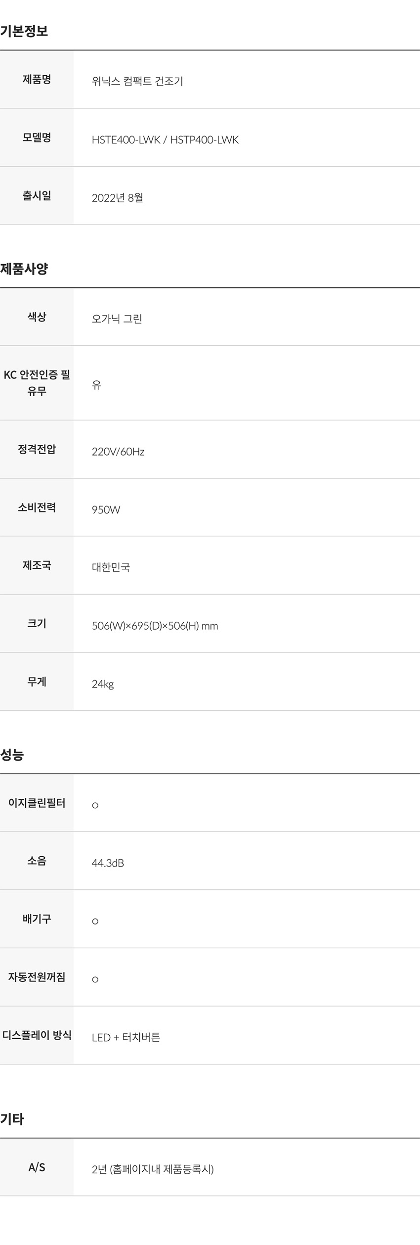 미니건조기 4kg