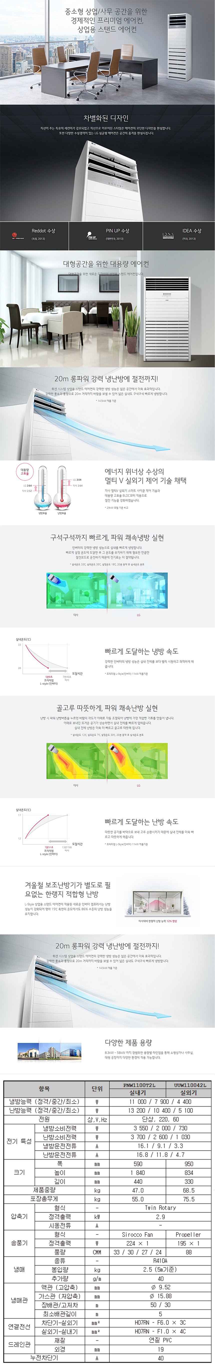 인버터 스탠드 냉난방기 30평형