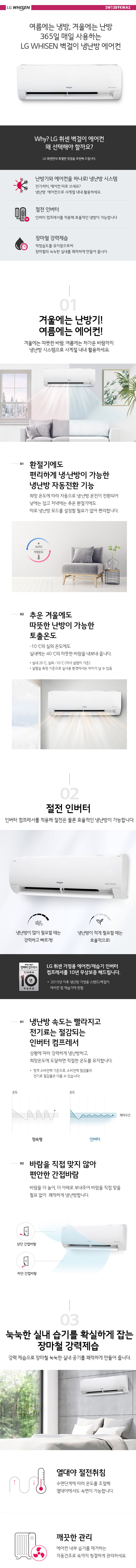 인버터 벽걸이 냉난방기 13평형