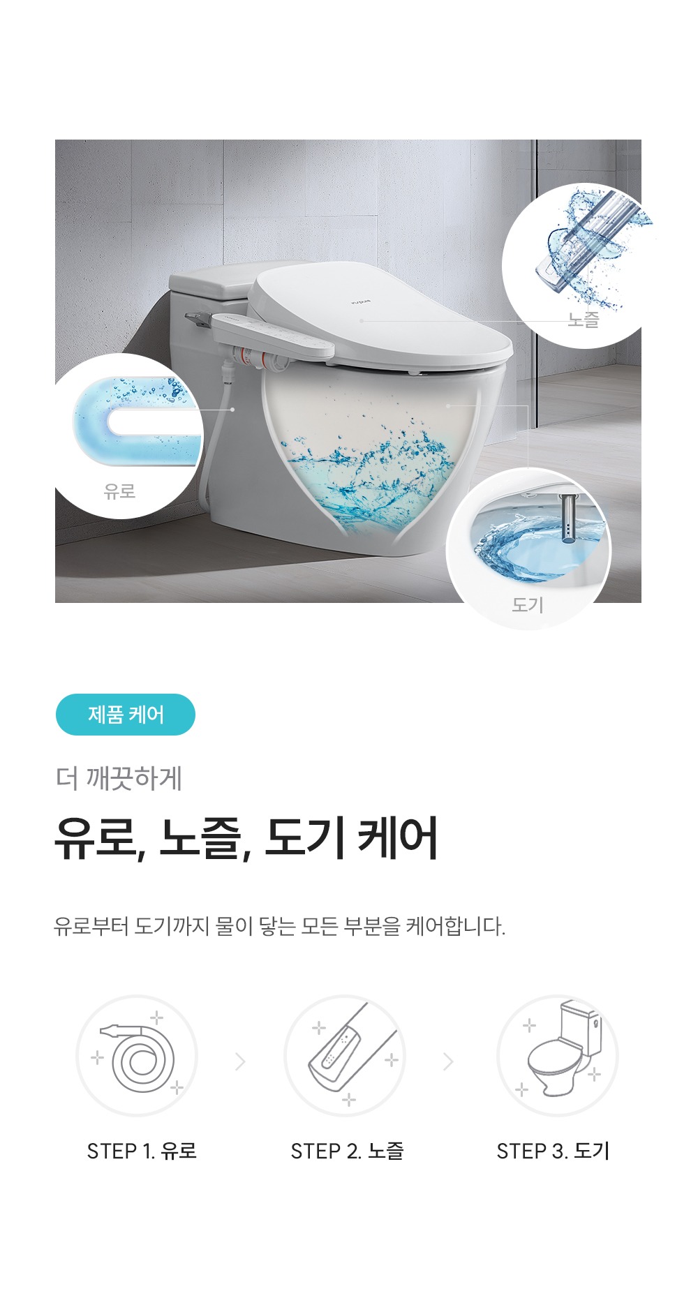 인스퓨어 트리플 자동 물 내림 비데