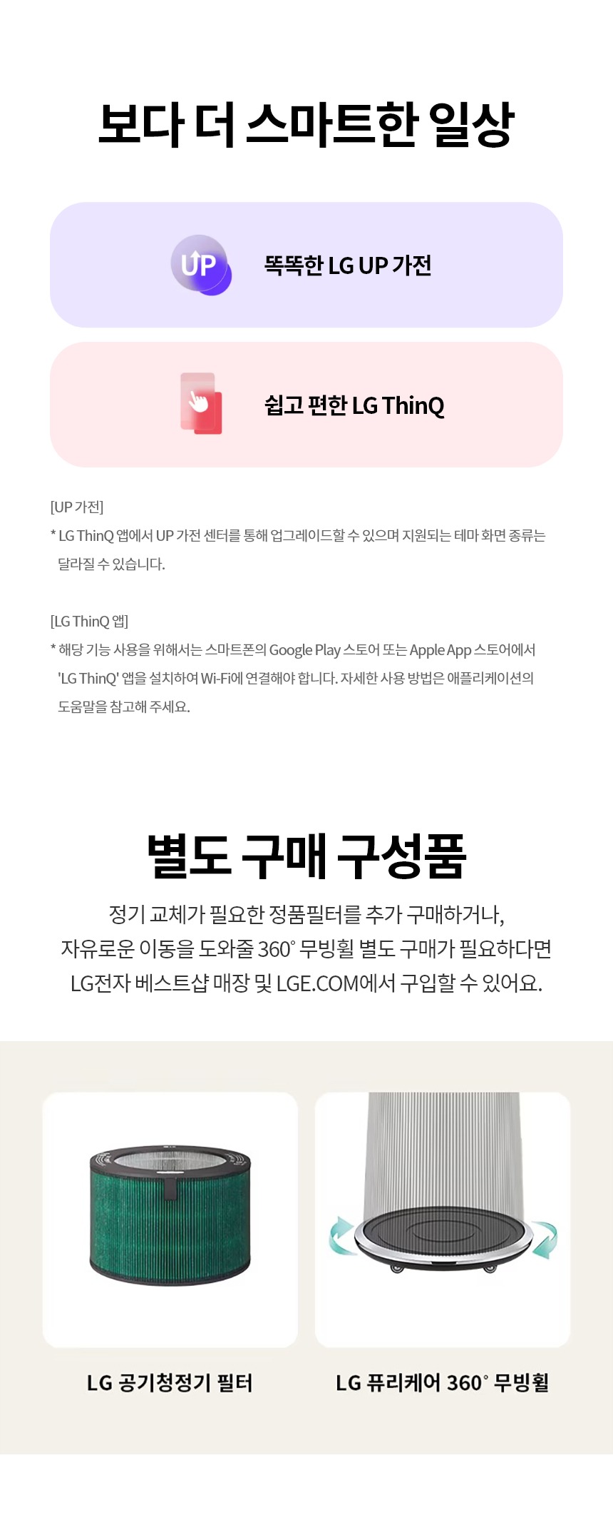 퓨리케어 360도 공기청정기 30평형