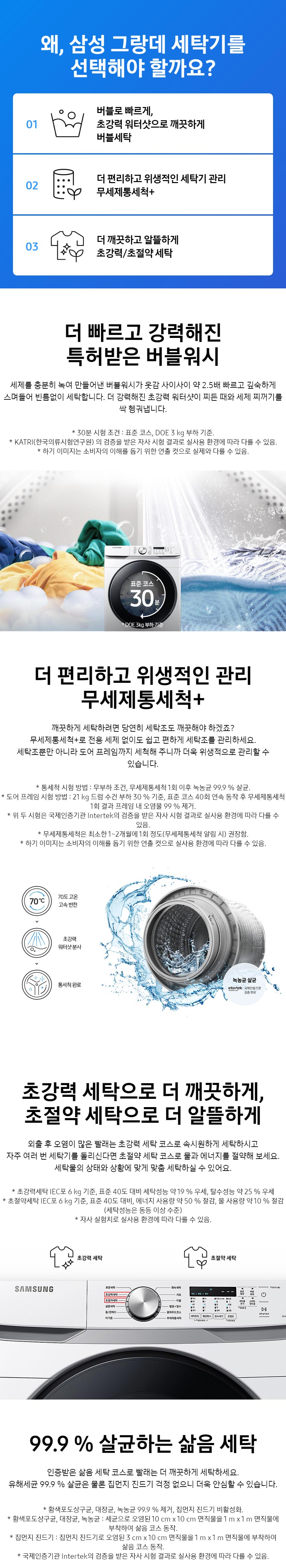 그랑데 세탁기 21kg + 건조기17kg (20년형)
