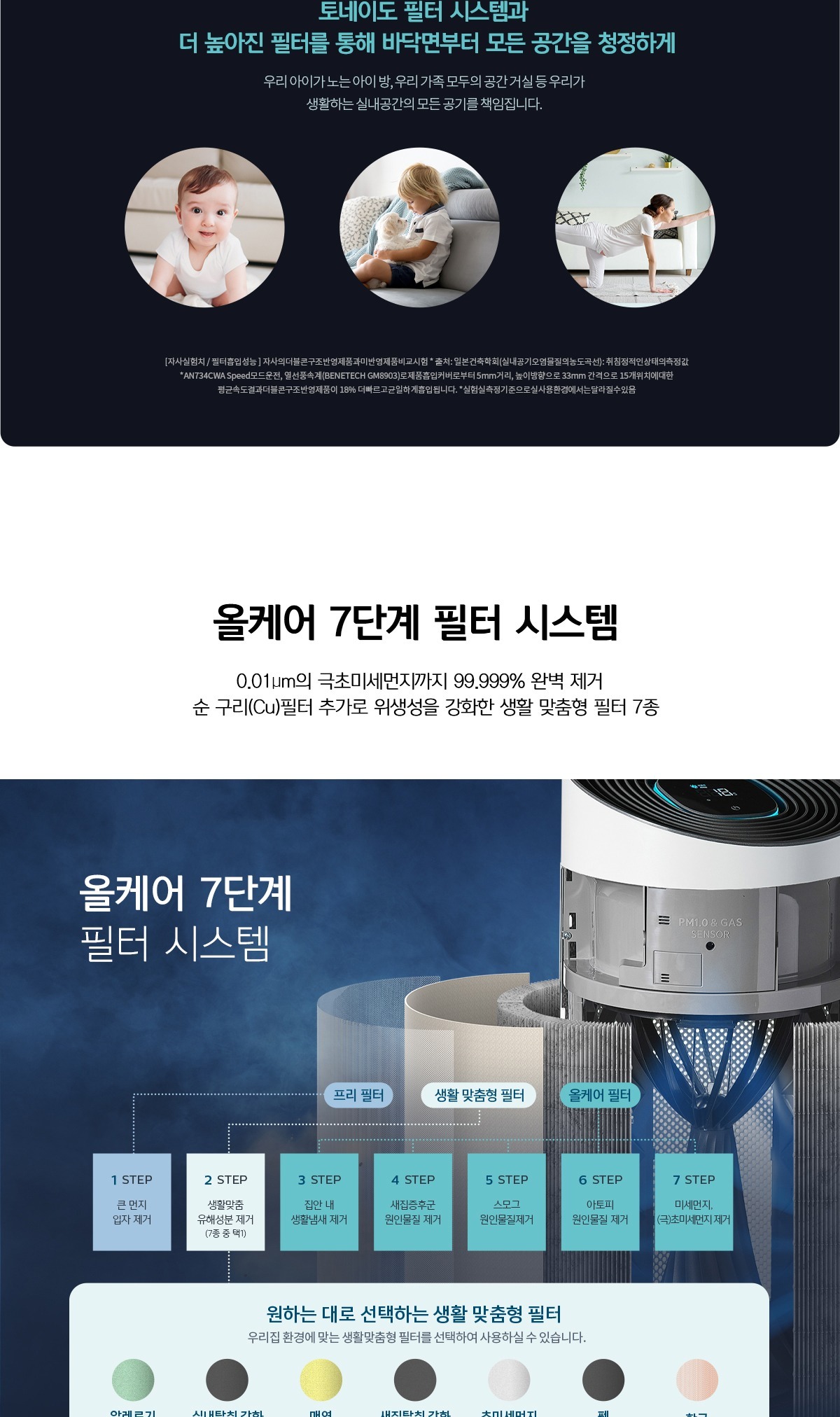 토네이도 공기청정기 34평형