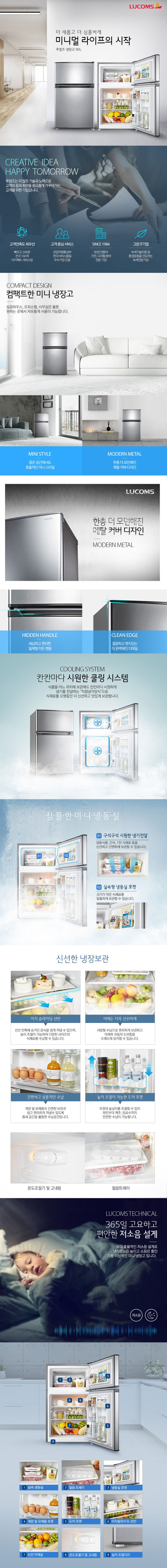 2도어 미니냉장고 90L