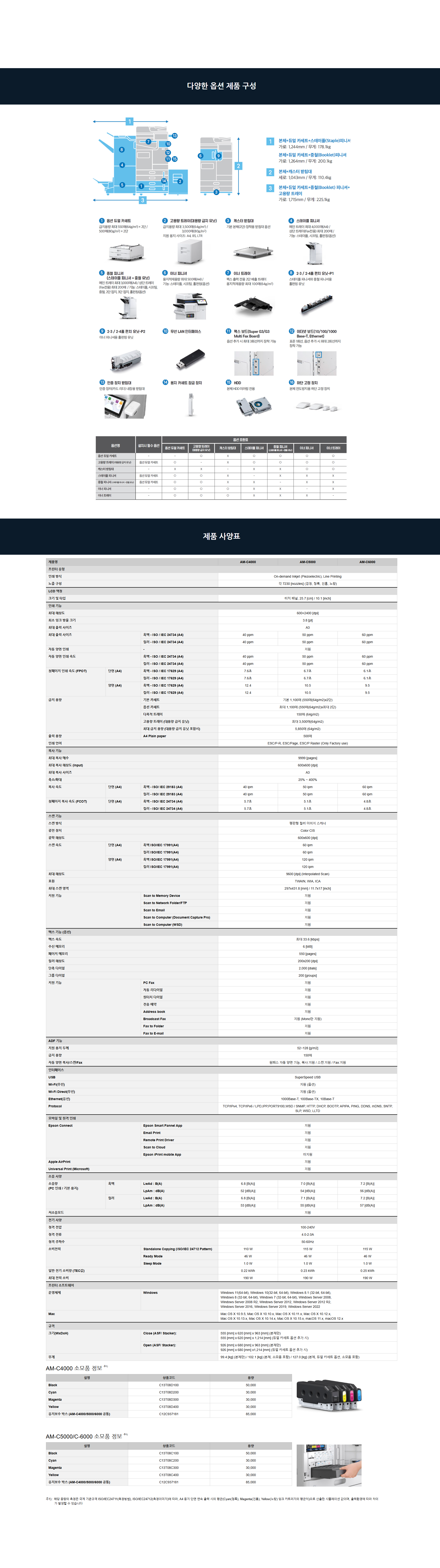 복합기 WorkForce Enterprise(AM-C4000)
