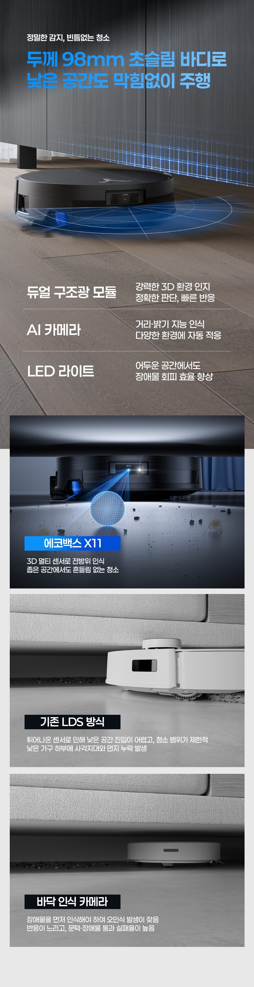 디봇 X11 프로 옴니 직배수 로봇청소기
