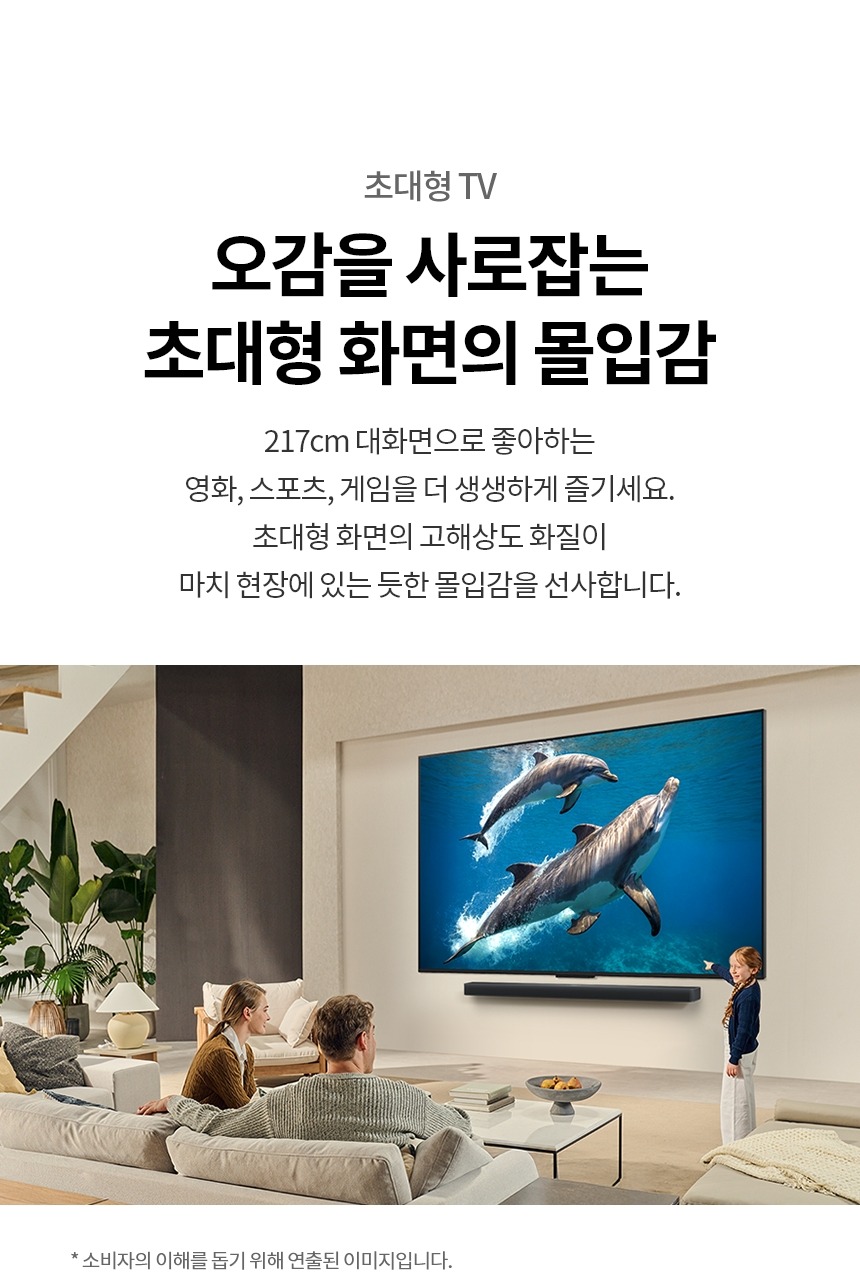 2025 QNED AI TV 85인치 벽걸이형