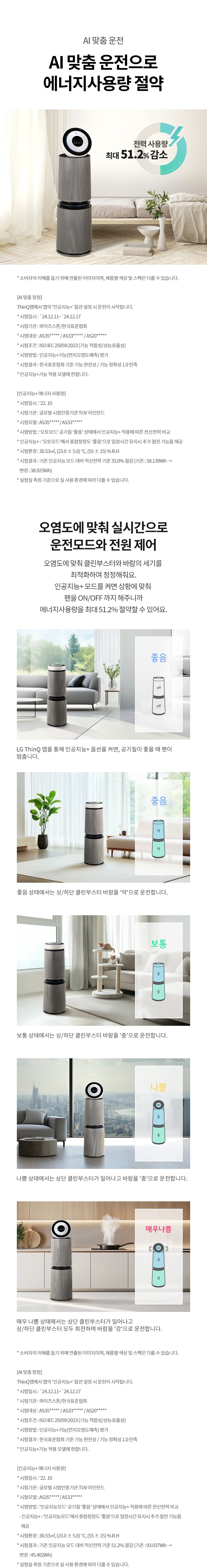 퓨리케어 오브제컬렉션 AI+ 360˚ 공기청정기 35평형