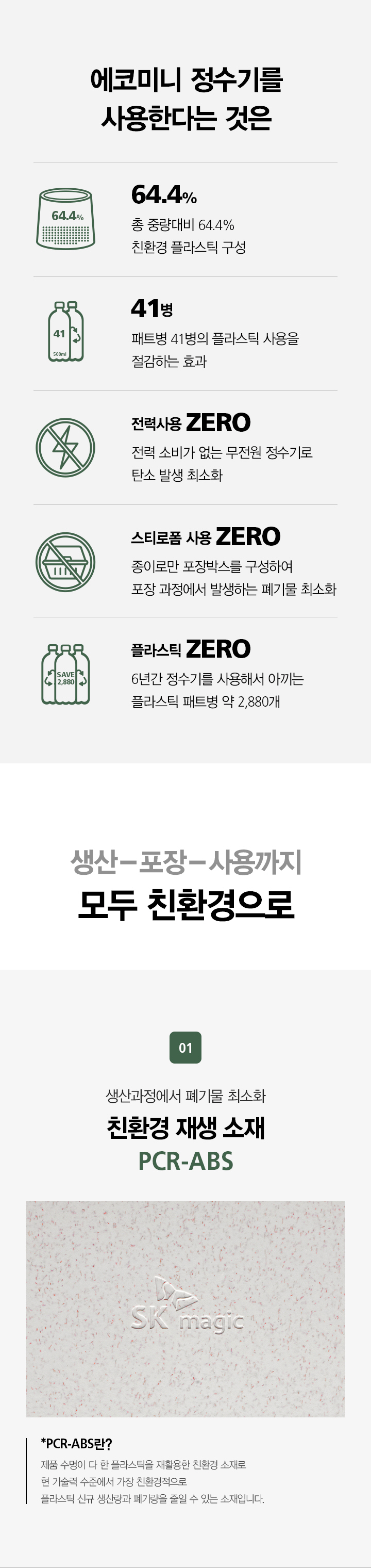 에코미니 정수전용 정수기 Green 41