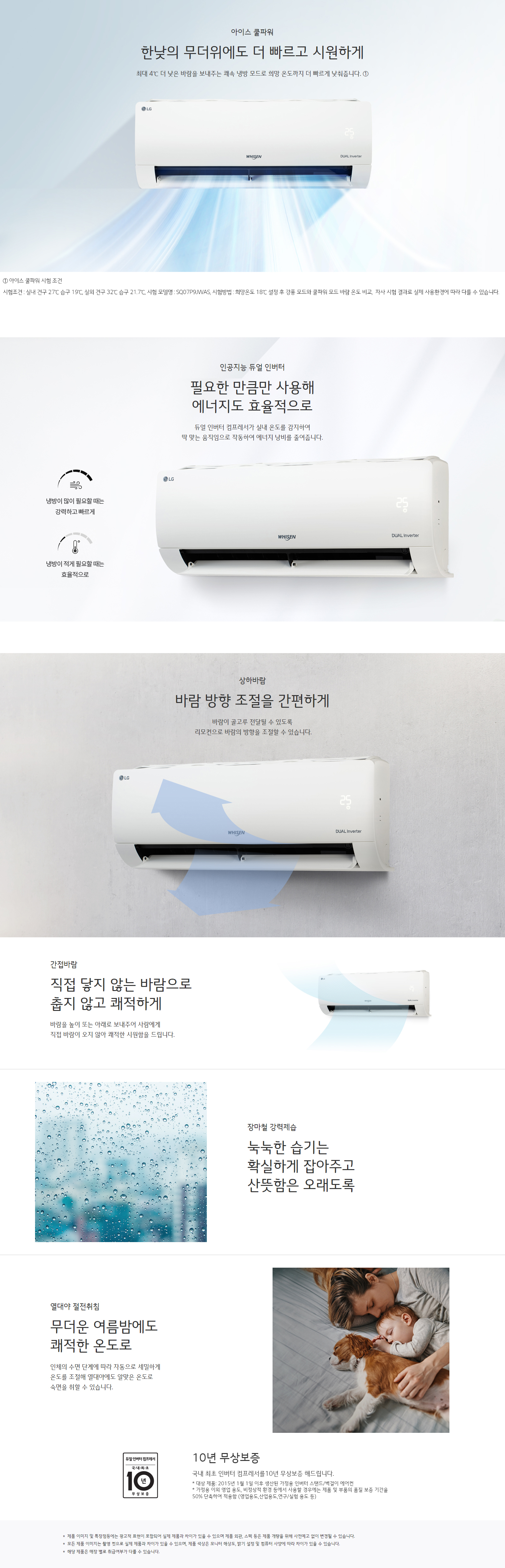 휘센 인버터 벽걸이형 에어컨 7평형 (2022년)