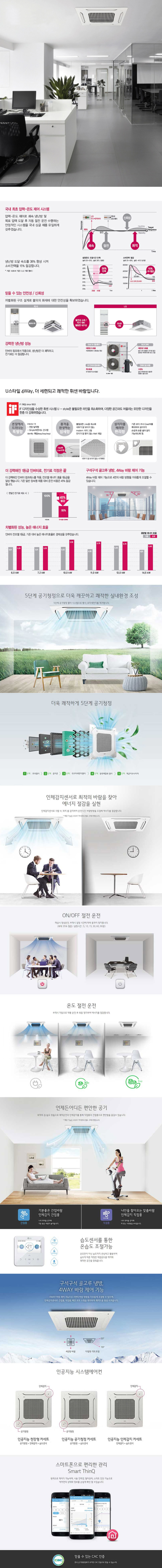 천장형 4way 냉난방기 25평형