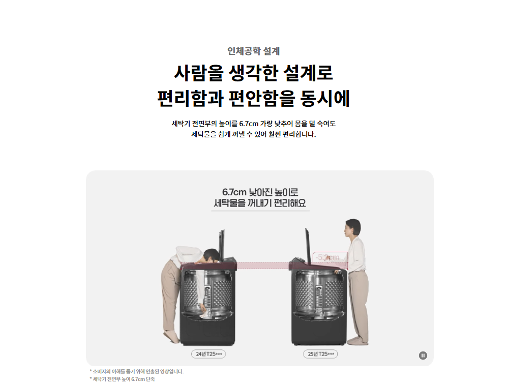 통돌이 컴포트 세탁기 (25kg)