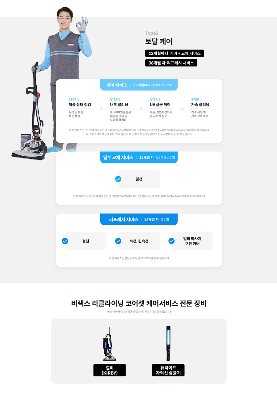BEREX 리클라이닝 코어셋