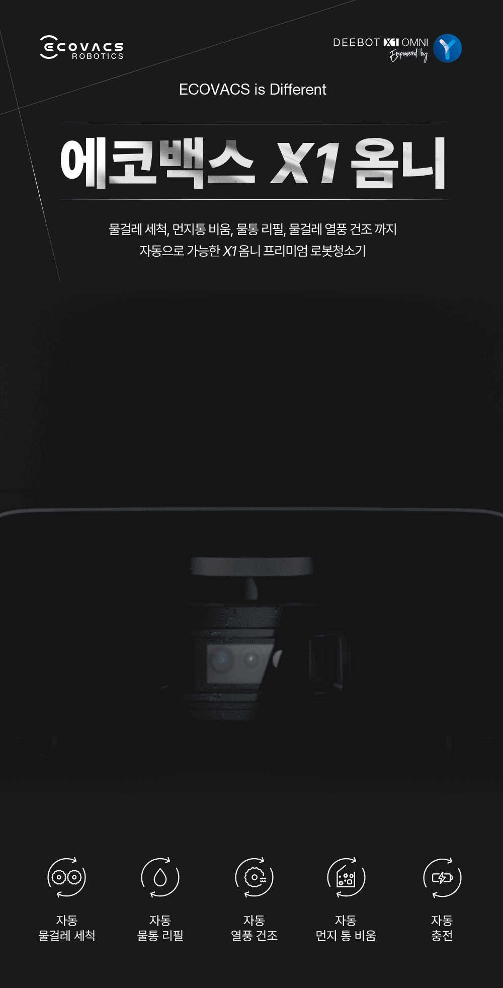 디봇 X1 옴니 로봇청소기
