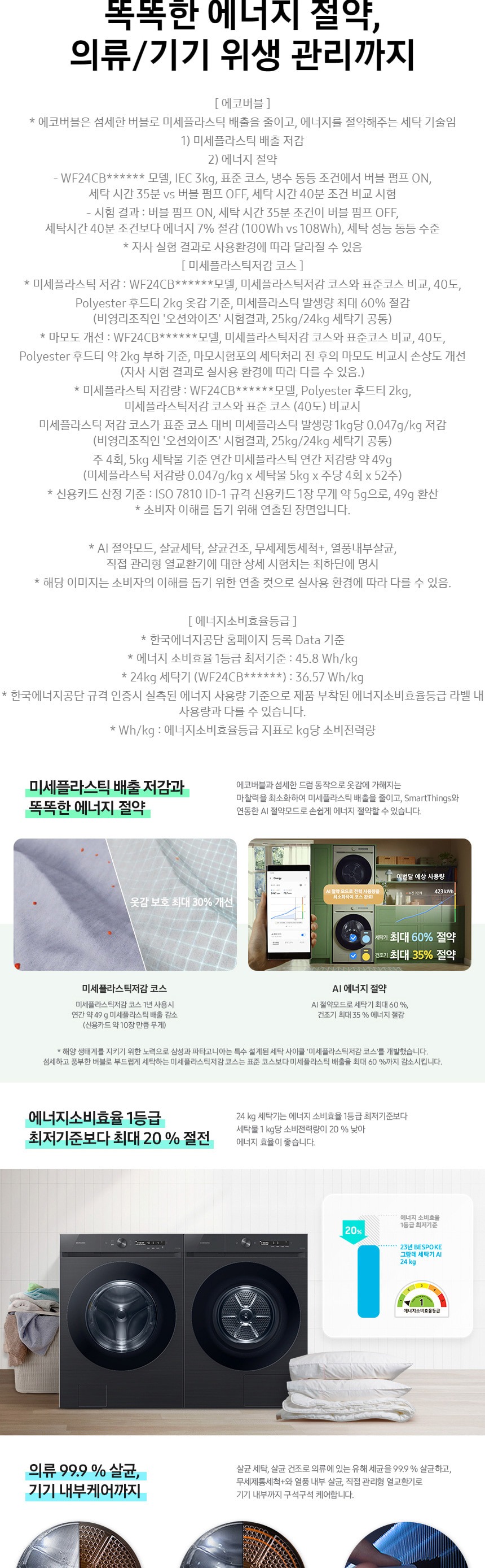 비스포크 AI 세탁기 24kg + 건조기 20kg (올인원컨트롤, 상단설치키트)