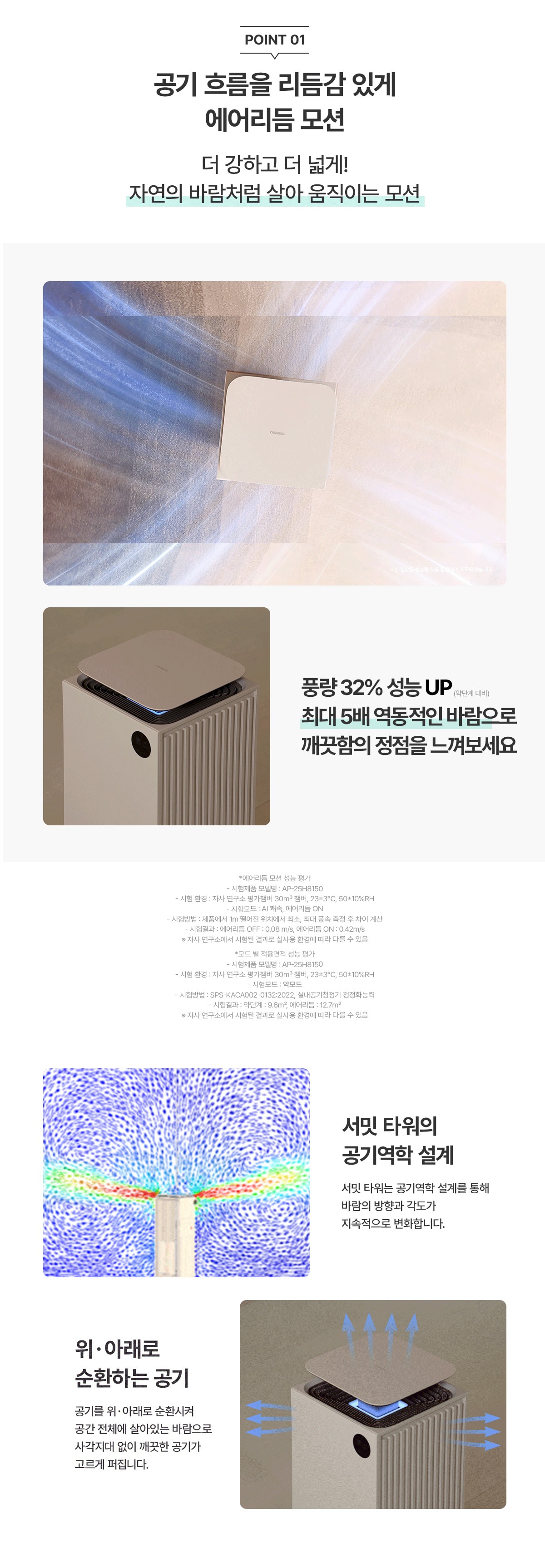 서밋 타워 공기청정기 25평형