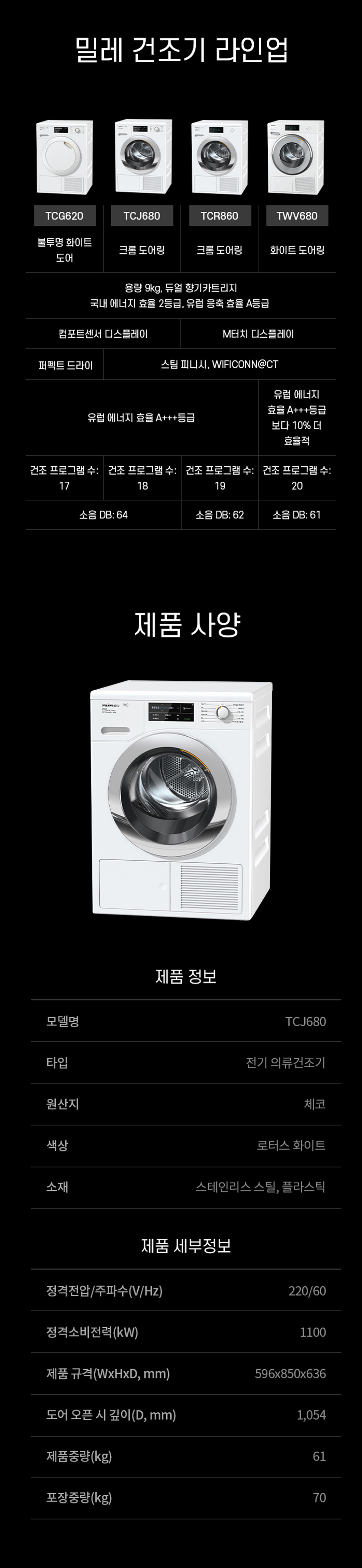 건조기 히트펌프 9kg