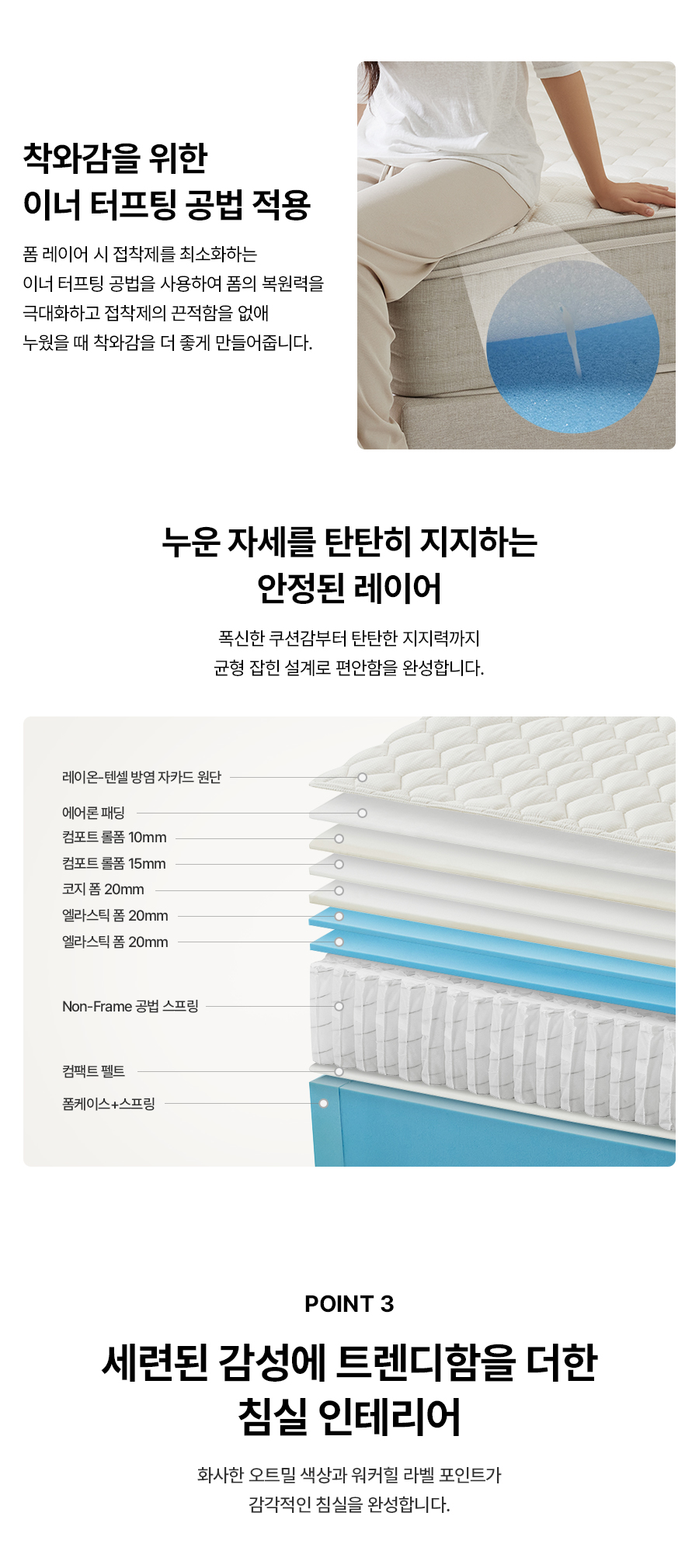 워커힐 스탠다드 매트리스 슈퍼싱글(SS)