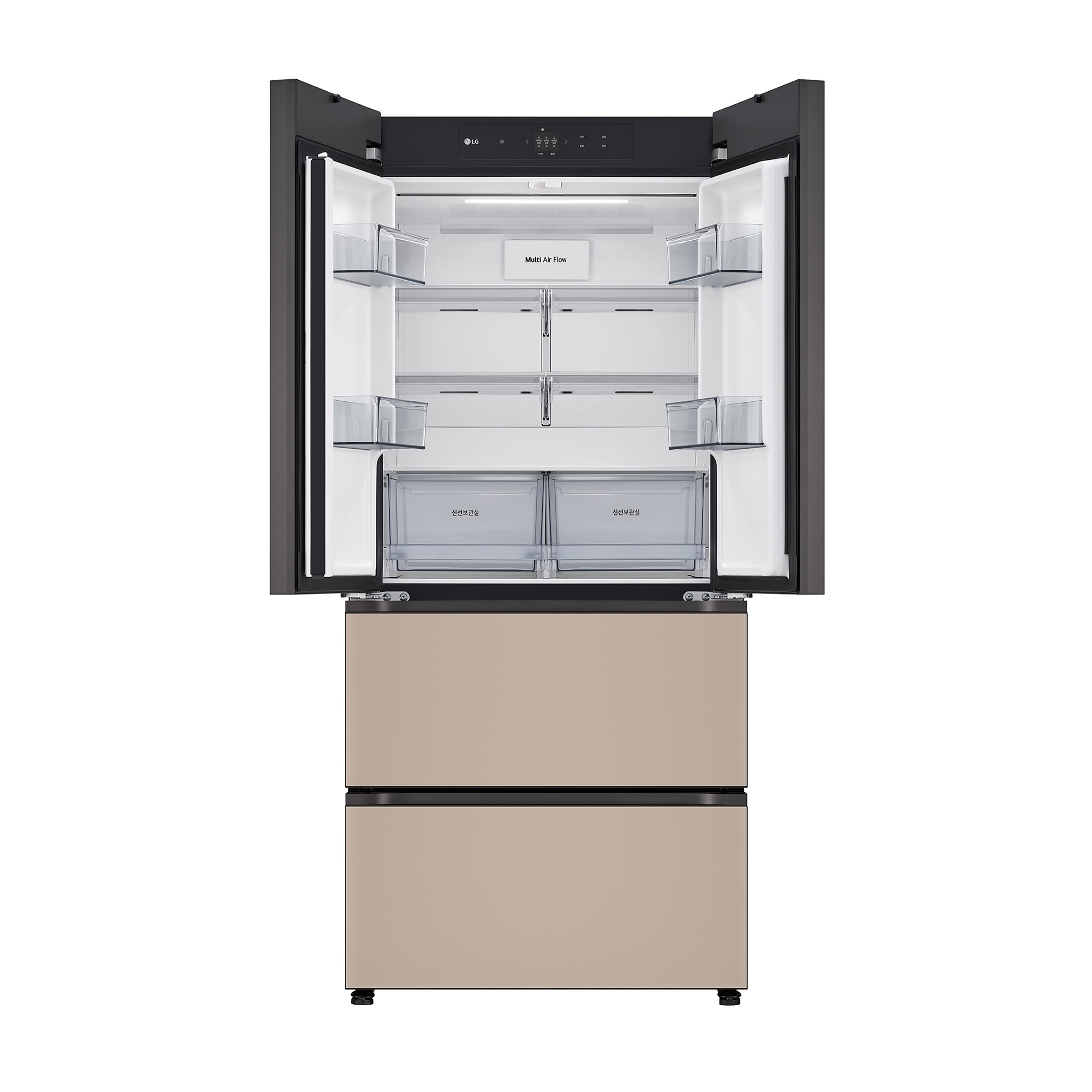 디오스 오브제컬렉션 김치톡톡 Fit & Max 김치냉장고 480L (글라스패널, 에너지효율 3등급, 김치통 개수 6개, 칸칸탈취)