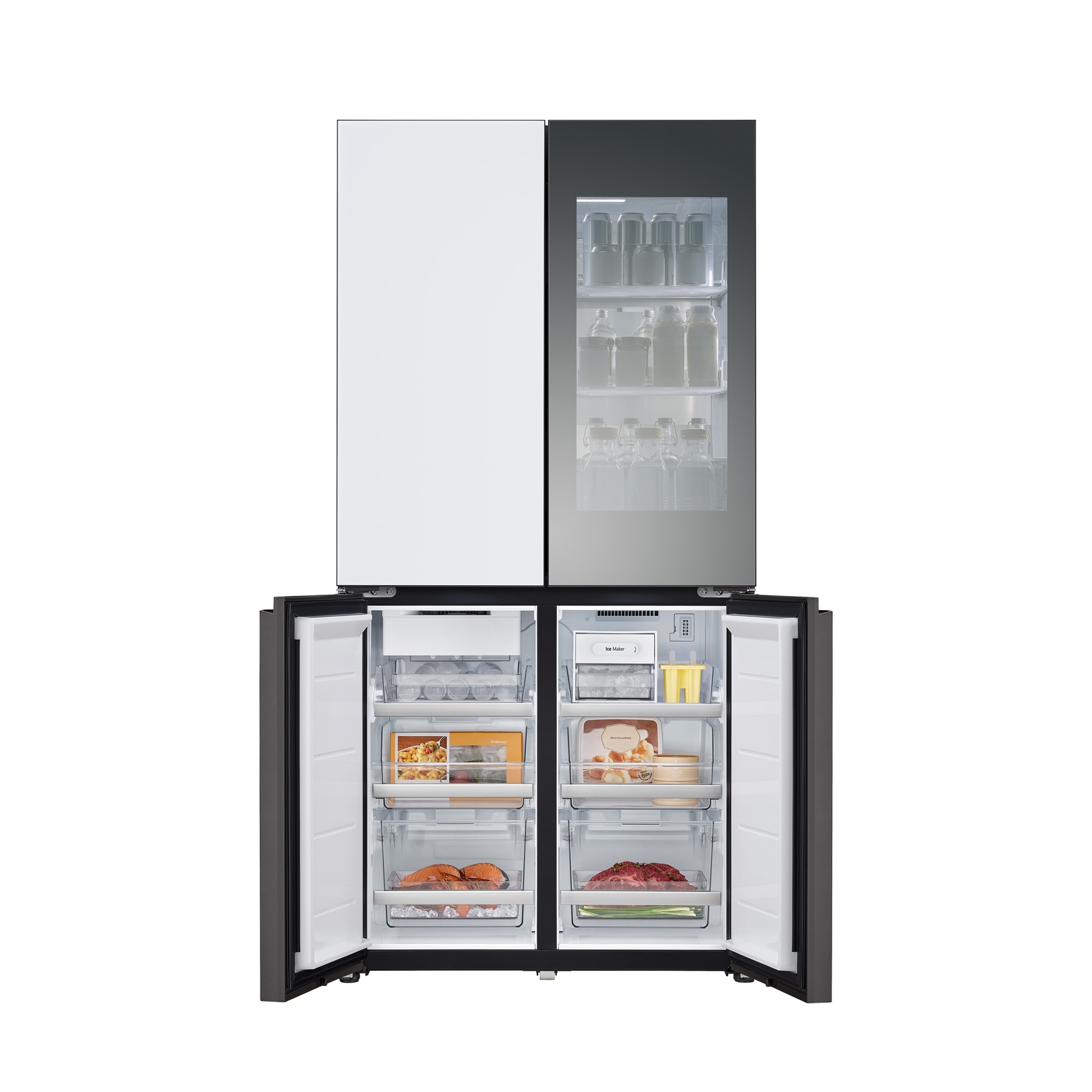 LG 디오스 오브제컬렉션 STEM 베이직 빌트인 냉장고 601L (글라스패널)