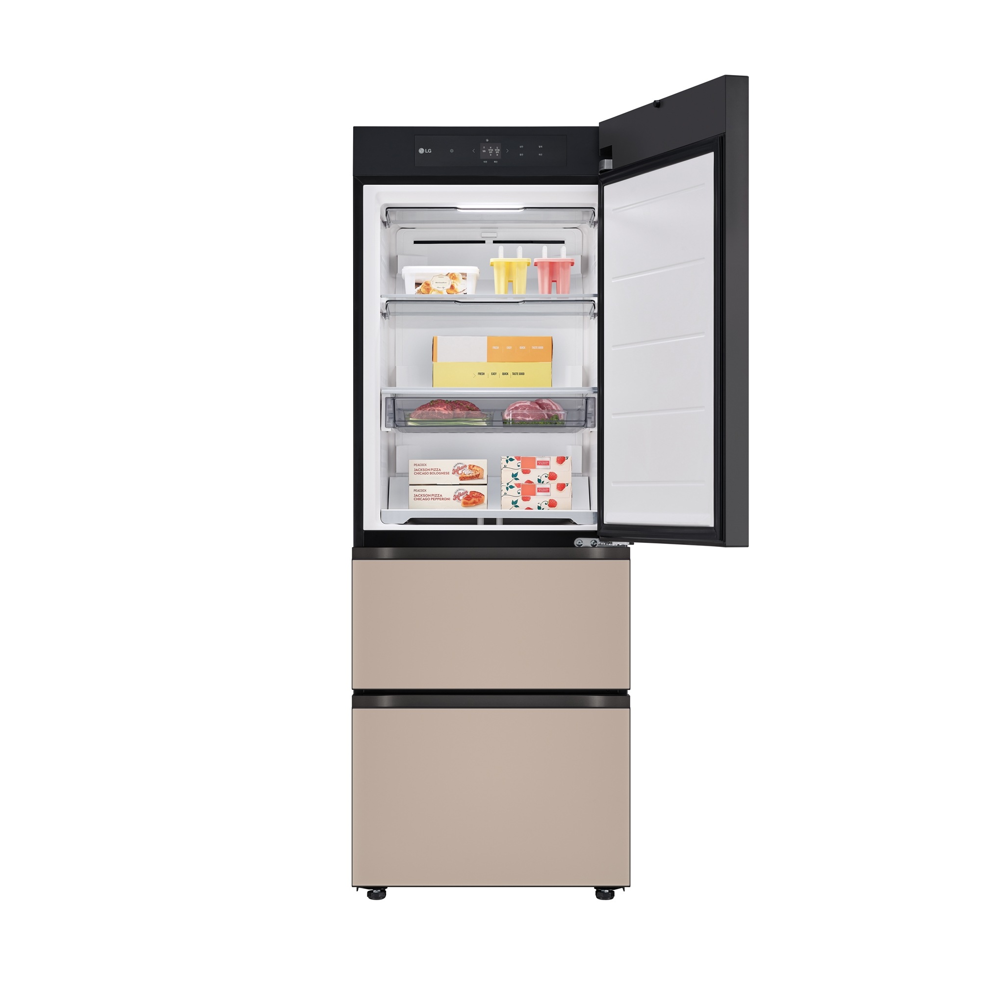 디오스 오브제컬렉션 김치톡톡 Fit & Max 냉장고 324L (글라스패널)