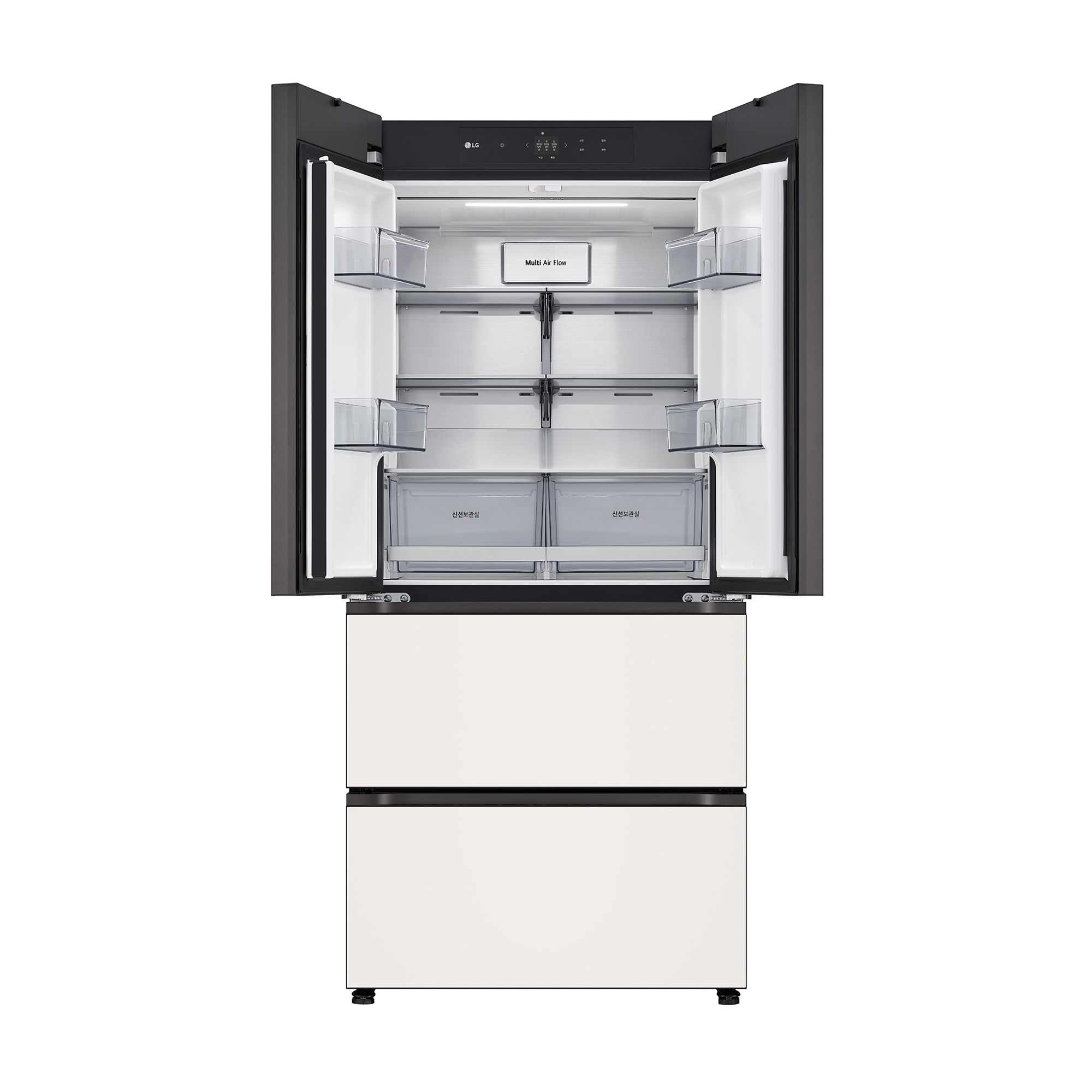 LG 디오스 오브제컬렉션 김치톡톡 Fit & Max 김치냉장고 480L (글라스패널, 메탈프레쉬)