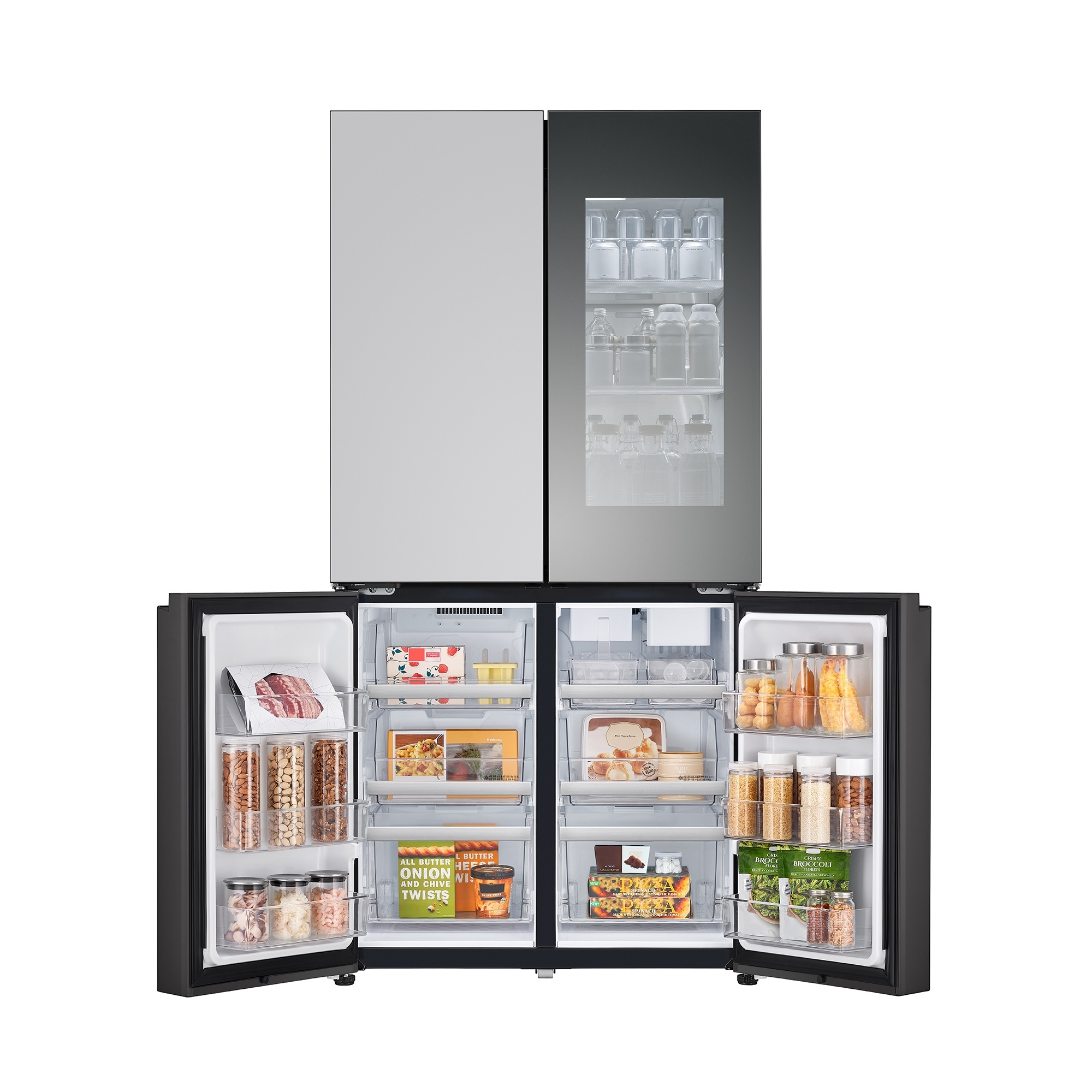 LG 디오스 오브제컬렉션 STEM 베이직 노크온 더블매직스페이스 냉장고 854L (메탈패널)