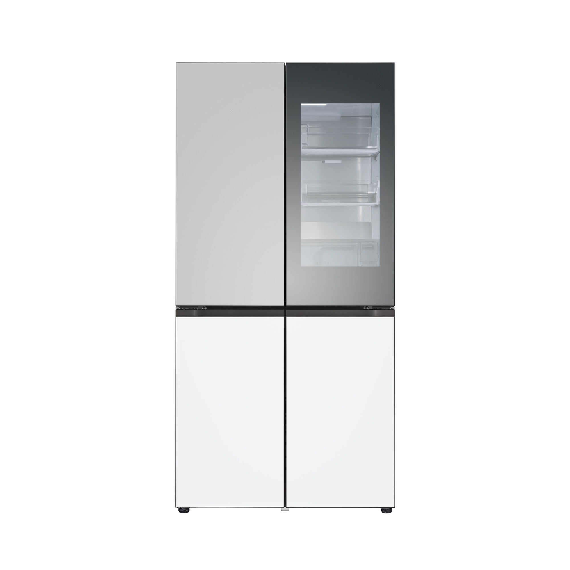 LG 디오스 오브제컬렉션 STEM 베이직 노크온 냉장고 601L 빌트인 (메탈패널)
