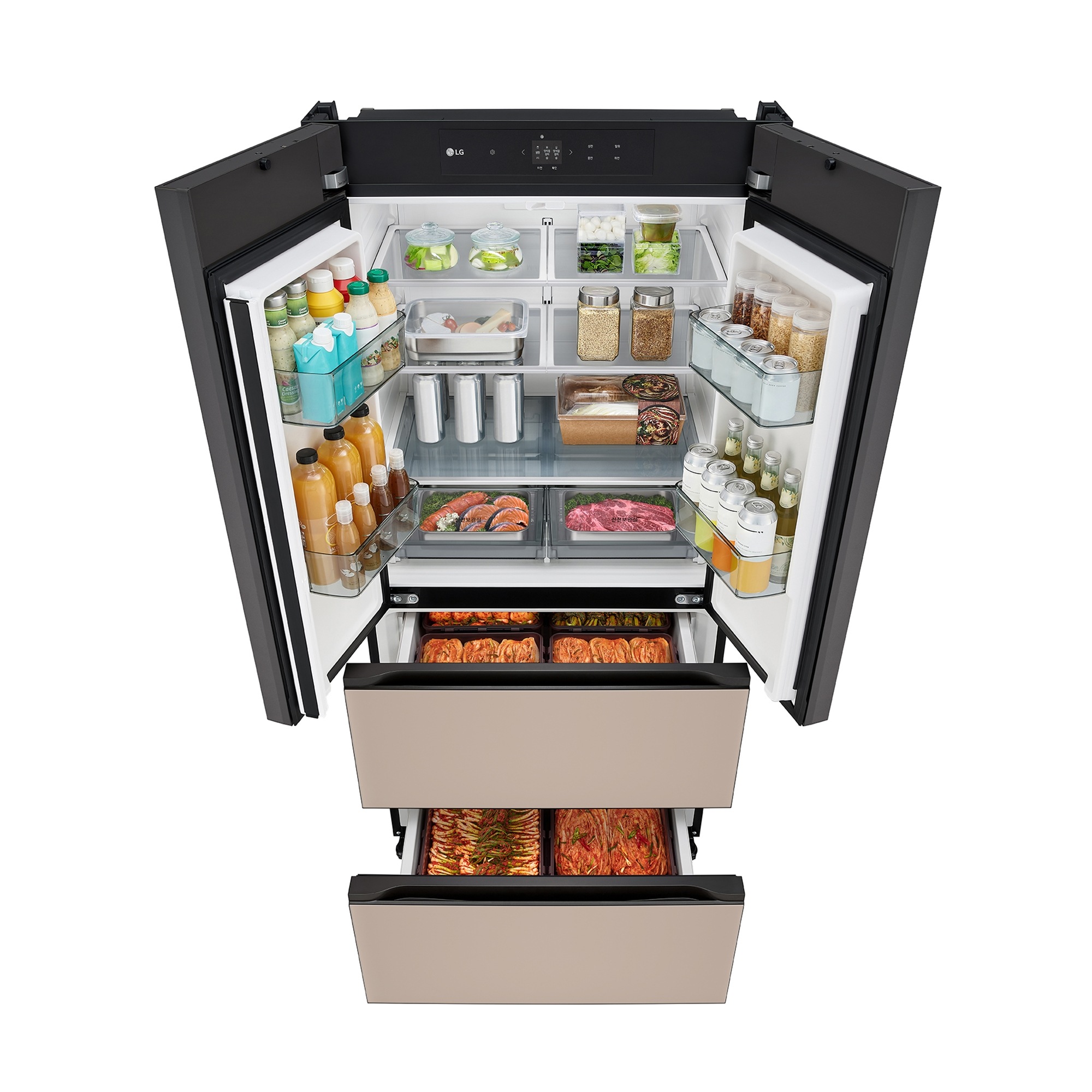 디오스 오브제컬렉션 김치톡톡 Fit & Max 김치냉장고 480L (글라스패널, 에너지효율 3등급, 김치통 개수 6개, 칸칸탈취)