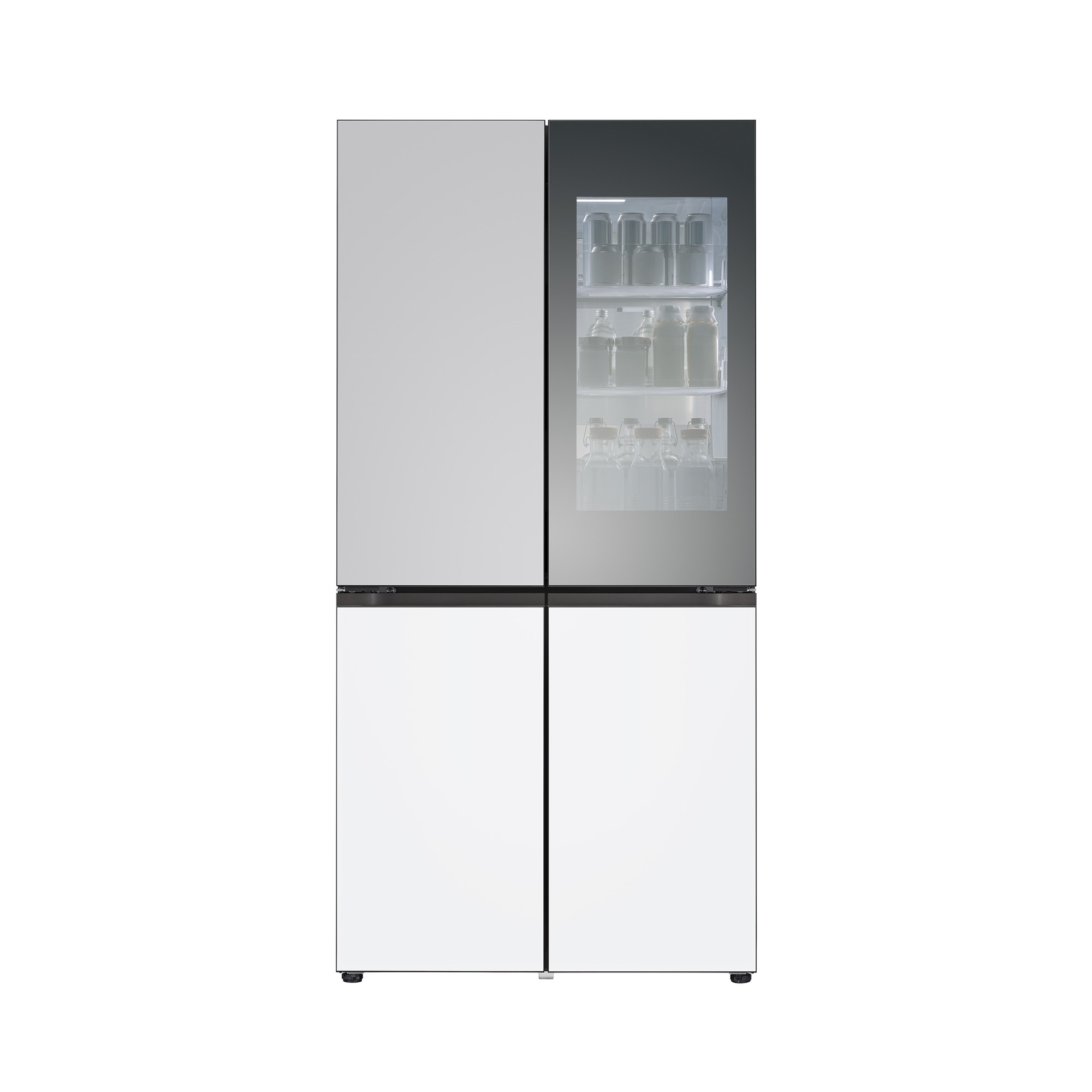 LG 디오스 오브제컬렉션 STEM 베이직 노크온 냉장고 601L 빌트인 (메탈패널)