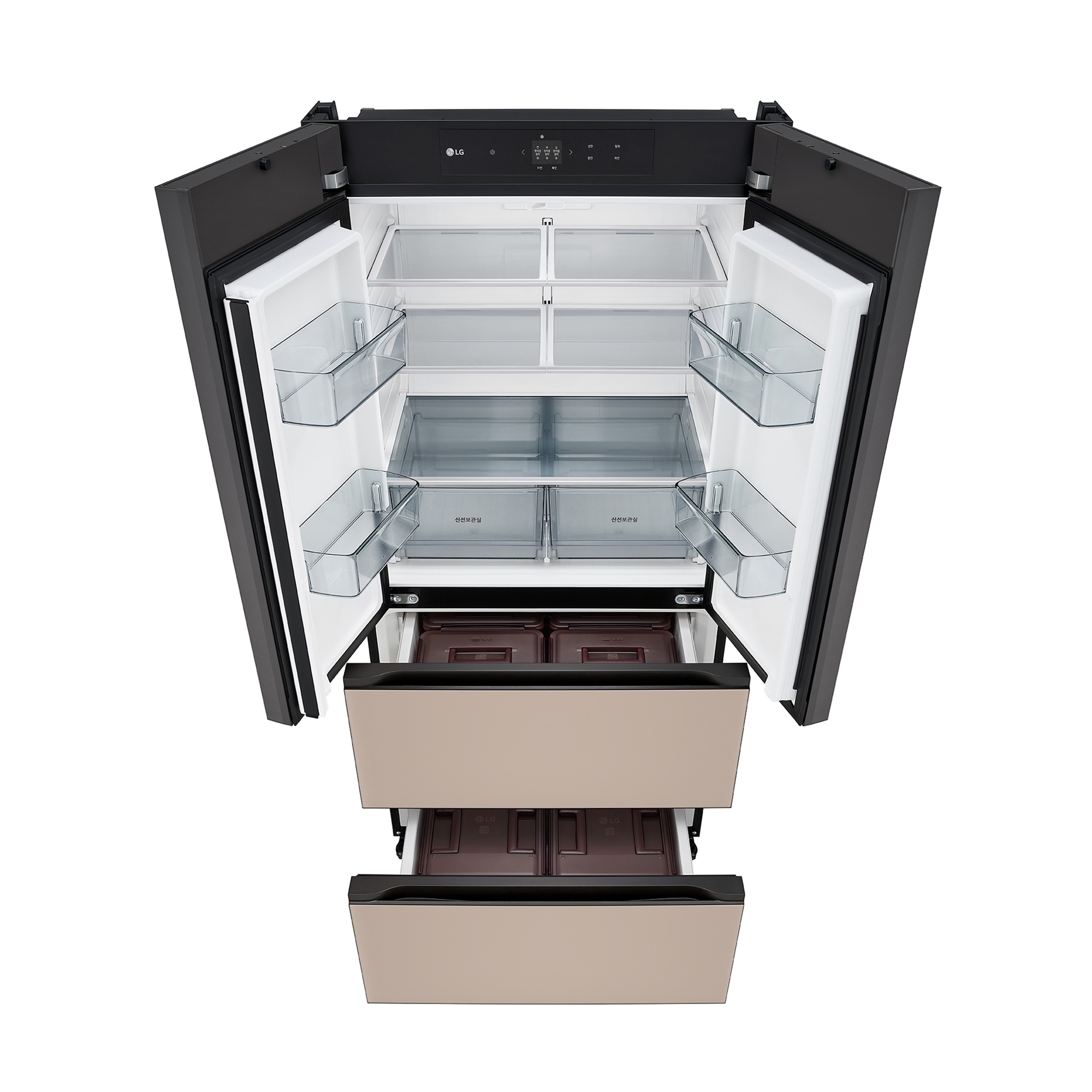 디오스 오브제컬렉션 김치톡톡 Fit & Max 김치냉장고 480L (글라스패널, 에너지효율 3등급, 김치통 개수 6개, 칸칸탈취)