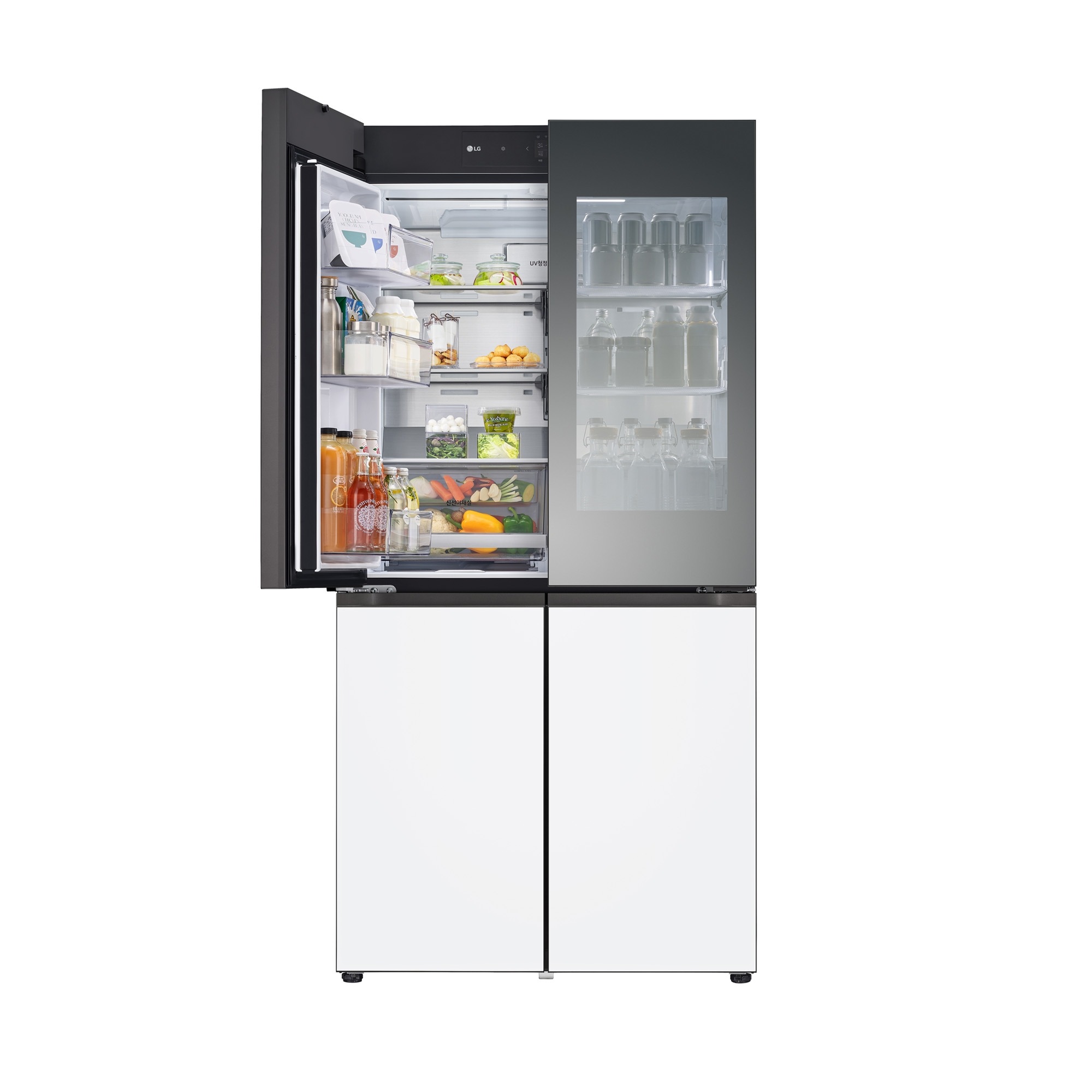 LG 디오스 오브제컬렉션 STEM 베이직 노크온 냉장고 601L 빌트인 (메탈패널)