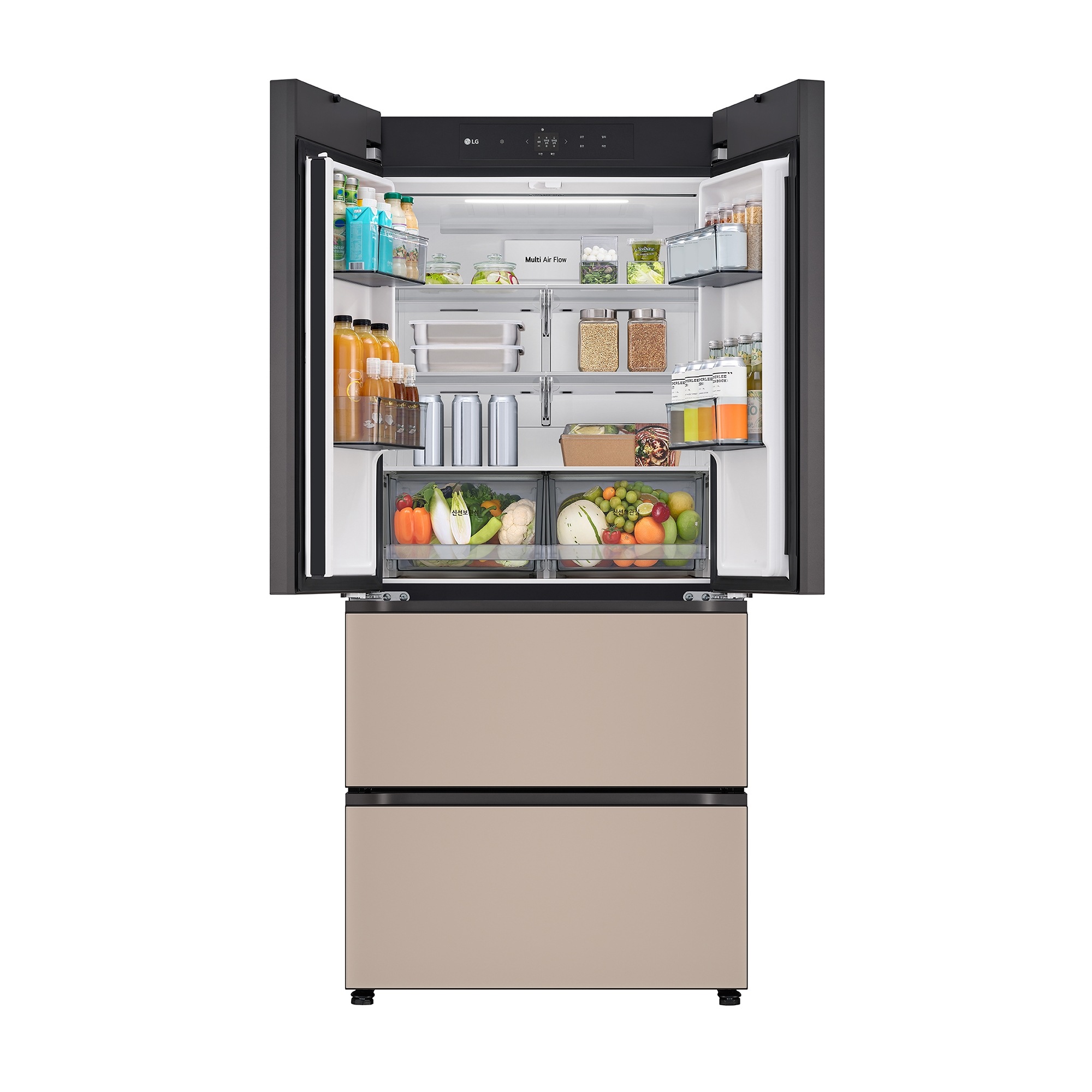 디오스 오브제컬렉션 김치톡톡 Fit & Max 김치냉장고 480L (글라스패널, 에너지효율 3등급, 김치통 개수 6개, 칸칸탈취)