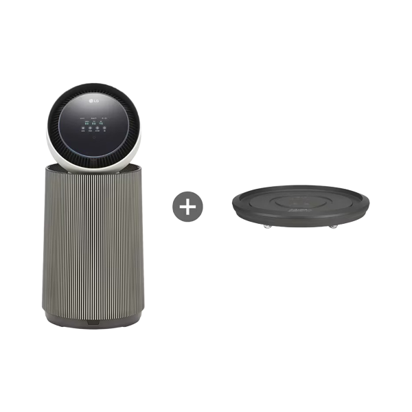 퓨리케어 AI 오브제컬렉션 360˚ M5 공기청정기 20평형 + 무빙휠 세트