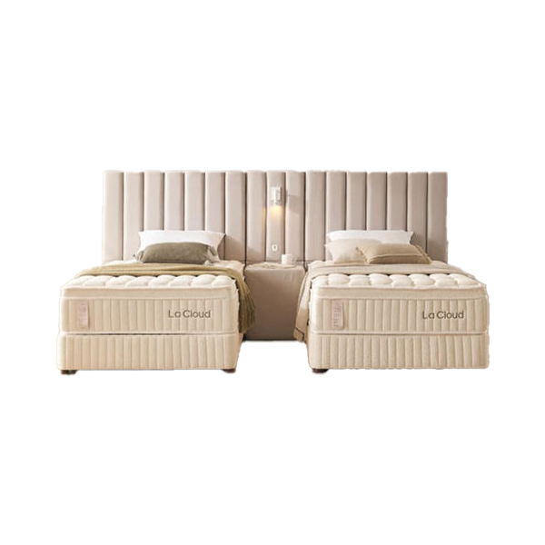 루즈노 프리미엄 침대 프레임+매트리스+패널 세트 (트윈)