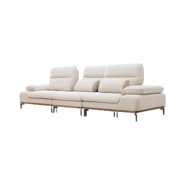 마리오 4인 일자형 소파 (샌드베이지)