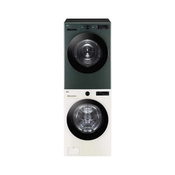 트롬 오브제컬렉션 세탁기 21kg + 건조기 19kg - 네이처그린+베이지